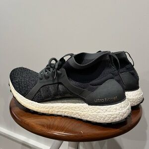 Adidas Ultra Boost Black and White Running Shoes